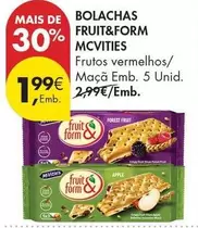 Mc Vitie`s - Bolachas Fruit&form
