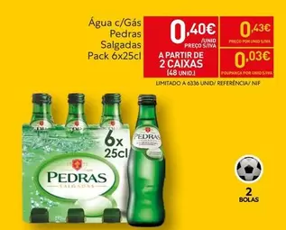 Pedras salgadas - Água C/Gás