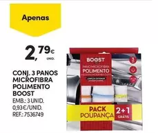 Boost - Conj. 3 Panos Microfibra Polimento