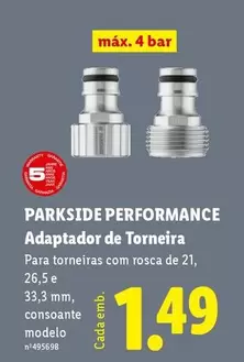 parkside - Parkside Performance Adaptador De Torneira