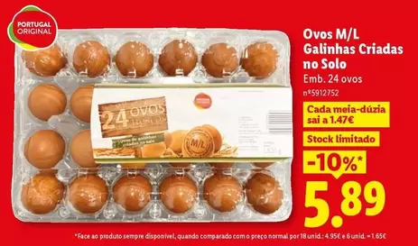 portugal - Ovos M/L Galinhas Criadas No Solo