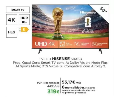Hisense - Tv Led 50A6Q