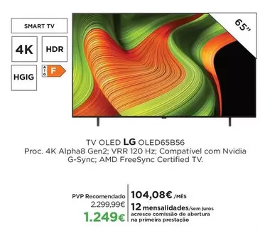 LG - Tv Oled OLED65B56