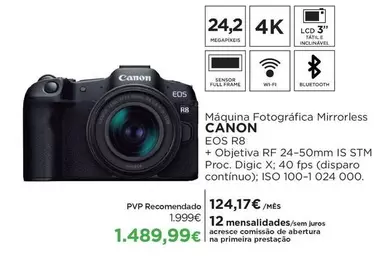Canon - Maquina Fotografica Mirrorless EOS R8