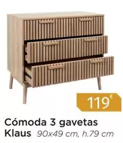 Cómoda 3 Gavetas