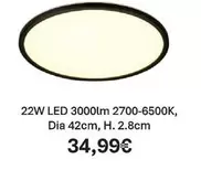 Dia - 22w Led 3000lm 2700-6500k, 42cm, H.2.8cm