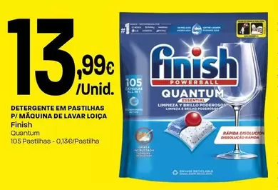 Finish - Detergente Em Pastillas P/Máquina De Lavar Loiça