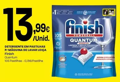 Finish - Detergente Em Pastilhas P/Maquina De Lavar Loica
