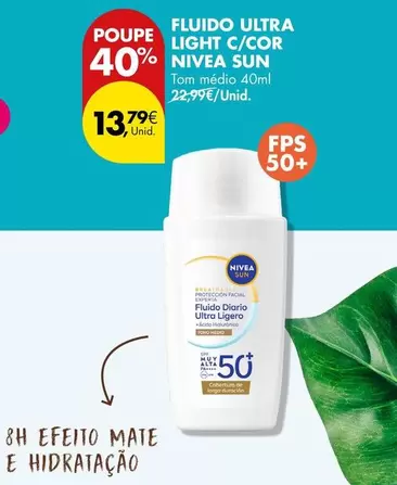 Nivea Sun - Fluido Ultra Light C/cor