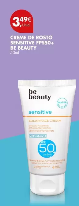 be beauty - Creme De Rosto Sensitive Fps50+