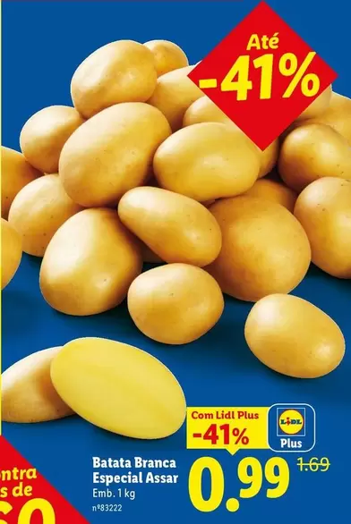 Lidl - Batata Branca Especial Asar