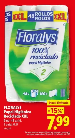 XXL - Papel Higienico Reclado