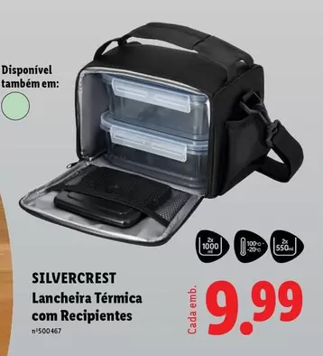 silvercrest - Lancheira Térmica Com Recipientes