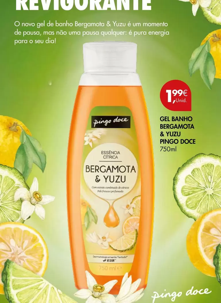 pingo doce - Gel Banho Bergamota & Vizu