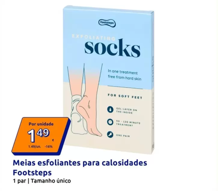 Footsteps - Meias Esfoliantes Para Calosidades 