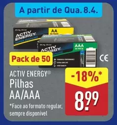 Activ Energy -  Pilhas Aa/aa