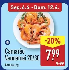 Camarão Vannamei 20/30