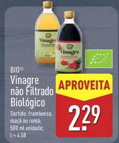 Biológico - Vinagre Nao Filtrado Biologico