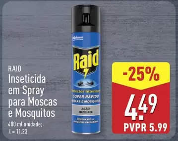Raid - Inseticida Em Spray Para Moscas E Mosquitos