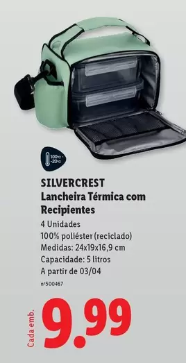 silvercrest - Lancheira Térmica Com Recipientes