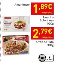 Amanhecer - Lasanha Bolonhesa