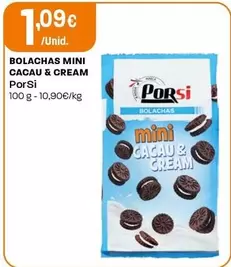 Porsi - Bolachas Mini Cacau & Cream