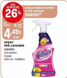 Vanish - Spray Pre-Lavagem
