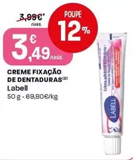 Labell - Creme Fixacao De Dentaduras