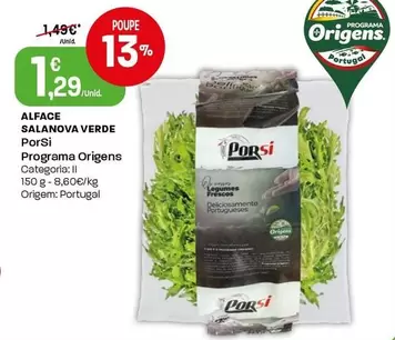 Porsi - Alface Salanova Verde