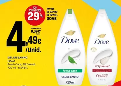 Dove - Gel De Banho