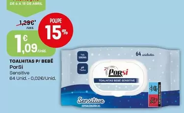 Porsi - Toalhitas P/ Bebe