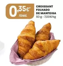 Croissant Folhado De Manteiga