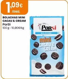 Porsi - Bolachas Mini Cacau & Cream