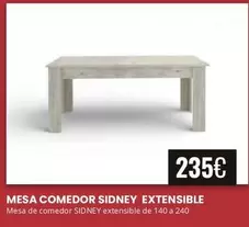 A+ - Mesa Comedor Sidney Extensible