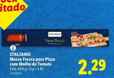 Italiamo - Massa Fresca Para Pizza Com Molho De Tomate