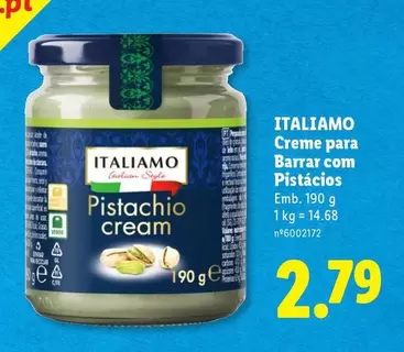 Italiamo - Creme Para Barrar Com Pistacios