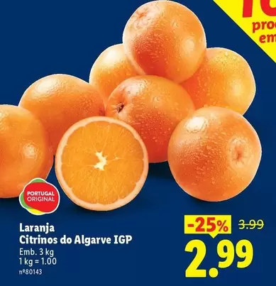 portugal - Laranja Citrinos Do Algarve Igp