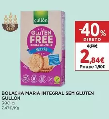 Gullon - Bolacha Maria Integral Sem Glutem 
