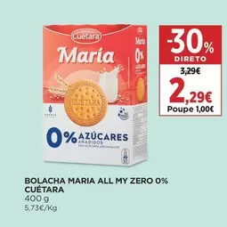 Cuétara - Bolacha Maria All My Zero 0%