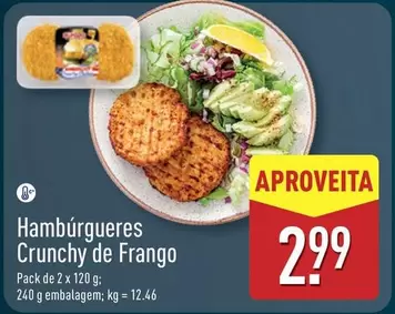 Hamburgueses Crunchy De Frango