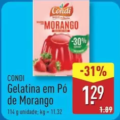 Condi - Gelatina Em Po De Morango