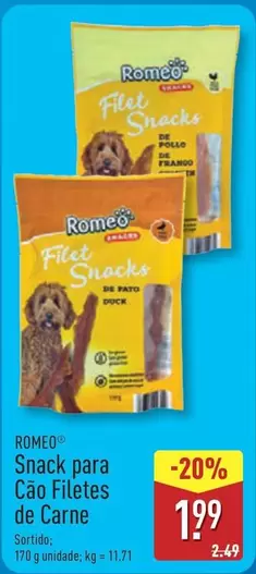 Romeo - Snack Para Cão Filetes De Carne