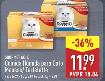 Gourmet - Gold Comida Humida Para Gato Mousse/ Tartelette