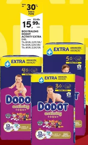 Dodot - Box Fraldas Activity Extra