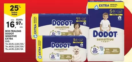 Dodot - Box Fralda Sensitive Extra