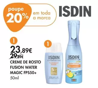 ISDIN - Creme De Rosto Fusion Water Magic Fps50+