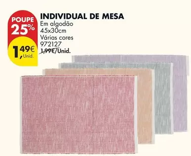 Individual De Mesa