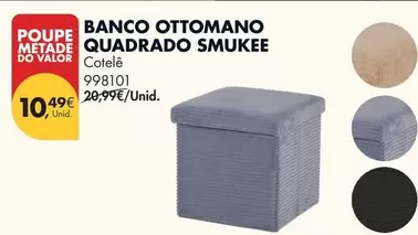 Smukee - Banco Ottomano Quadrado