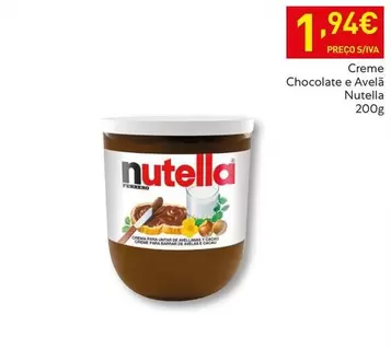 Nutella - Creme Chocolate E Avella