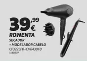 Rowenta - Secador + Modelador Cabelo CF322LF0+CV6430F0